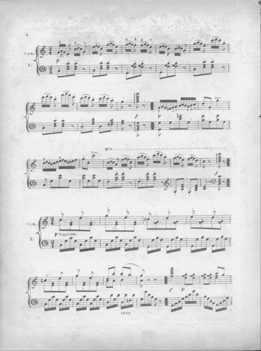 Variations Elegantes Pour servir d'Etude. No. 11 Piano Method scores gallery preview page 3