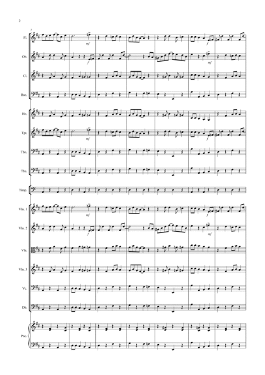 The Entertainer for School Orchestra Full Orchestra scores gallery preview page 2