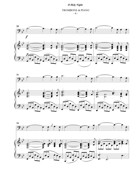 O Holy Night for Trombone & Piano image number null