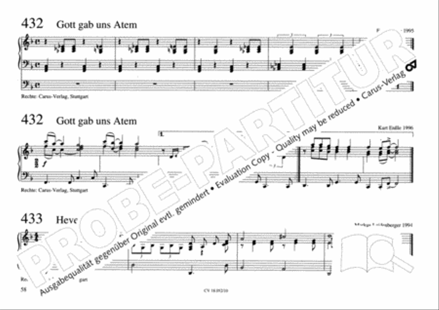 Esslinger Orgelbuch, Bd I-III Organ Solo scores gallery preview page 75