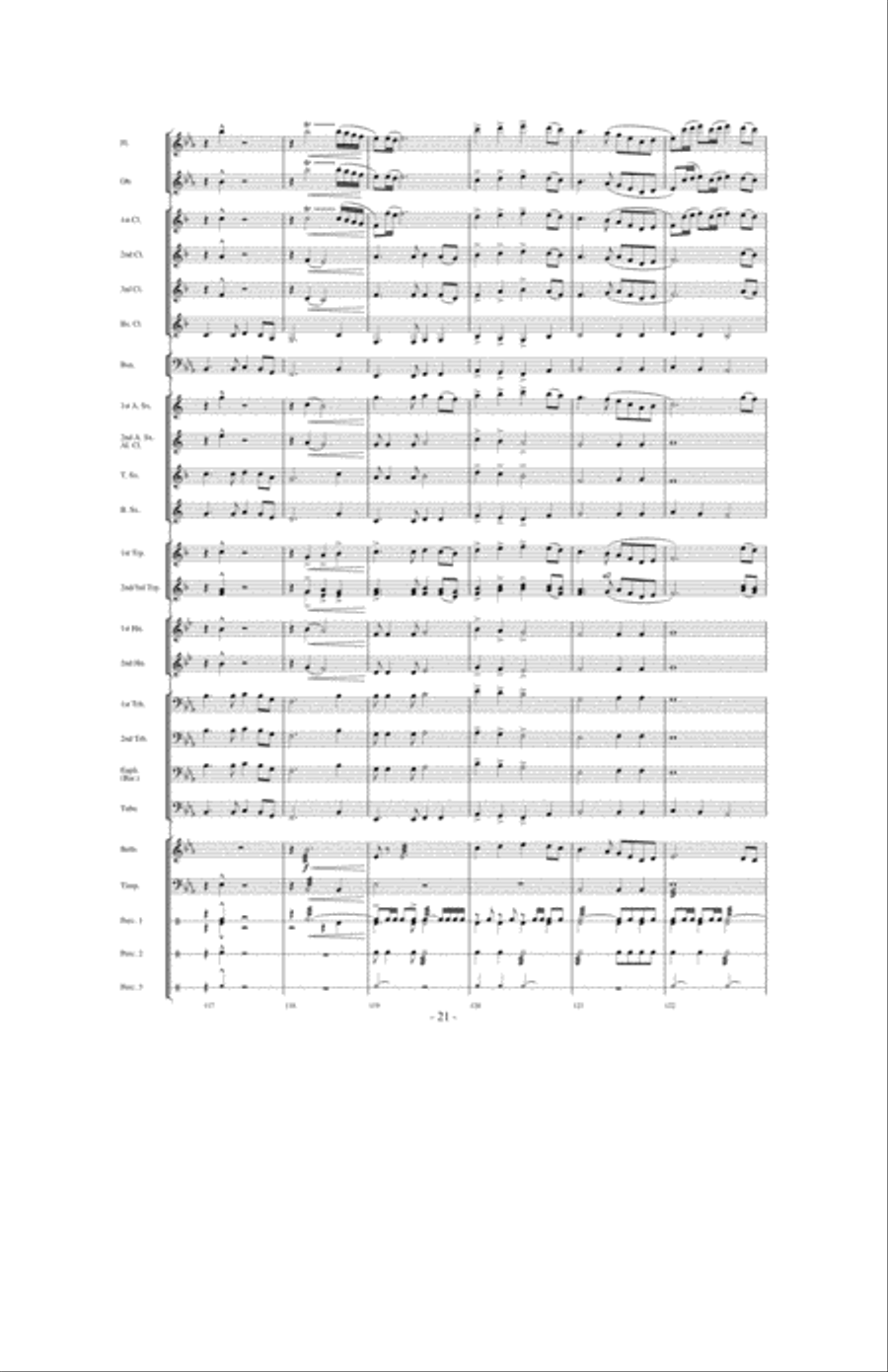 Spirit of the Pioneers Concert Band scores gallery preview page 20