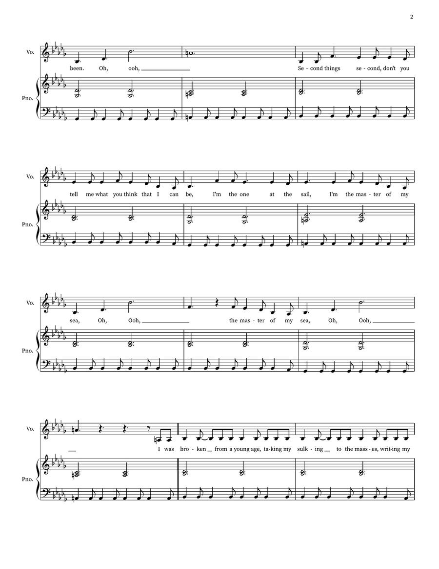 Believer Believer Piano, Vocal scores gallery preview page 2