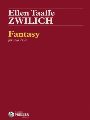 Book cover for Fantasy For Solo Viola