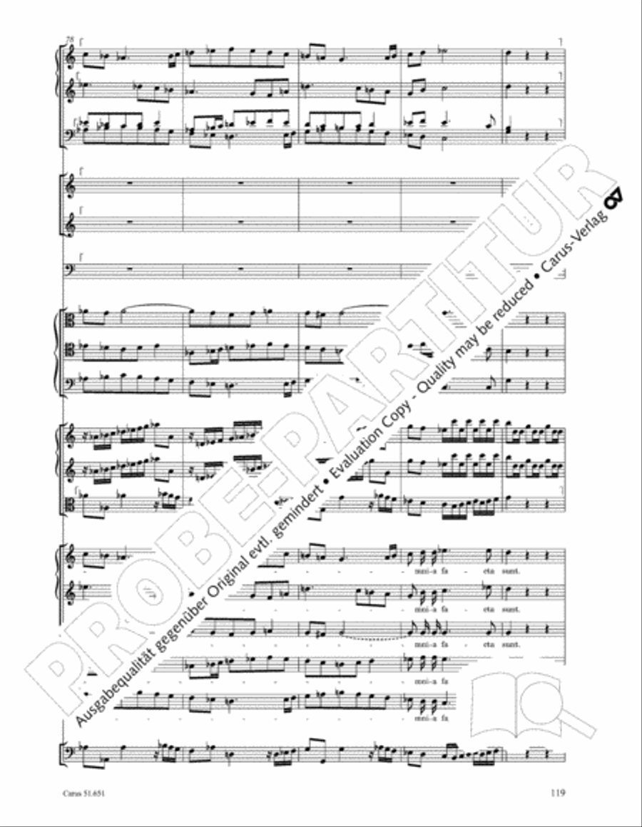 C Minor Mass, K. 427 (Missa in c KV 427) 4-Part scores gallery preview page 135