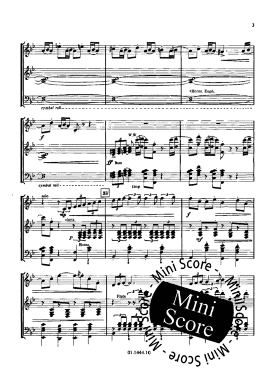 Concerto for Alto Saxophone and Band Concert Band scores gallery preview page 7
