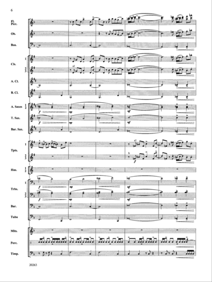 A Simple Celebration: Score Concert Band scores gallery preview page 6