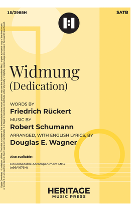 Book cover for Widmung (Dedication)