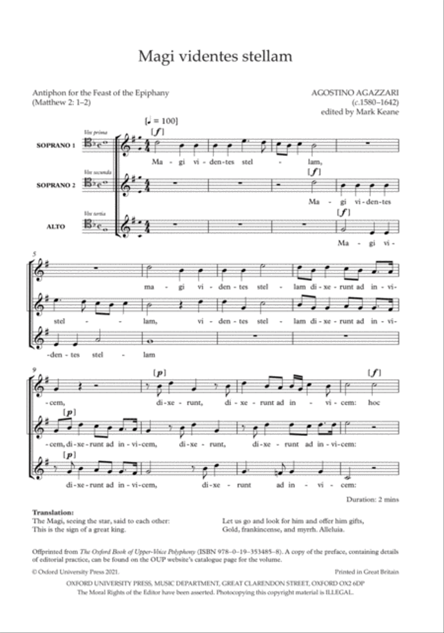 Magi videntes stellam SSA scores gallery preview page 2