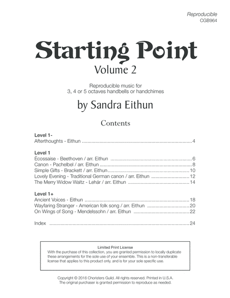Starting Point, Volume 2 (3, 4 or 5 oct) image number null