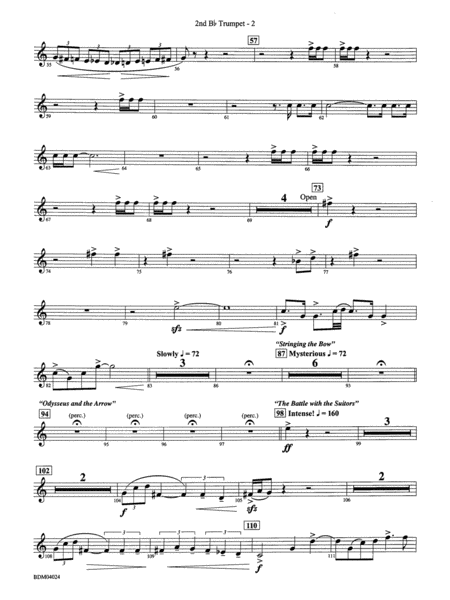Ithaca (from The Odyssey (Symphony No. 2)): 2nd B-flat Trumpet