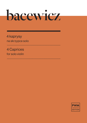 Book cover for 4 Capricen