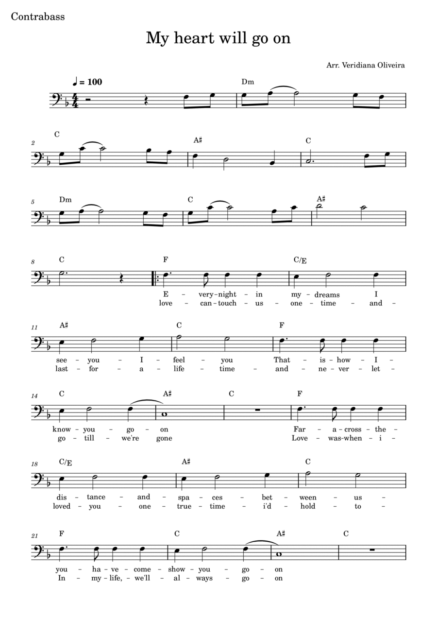My Heart Will Go On (love Theme From 'titanic') Piano scores gallery preview page 1