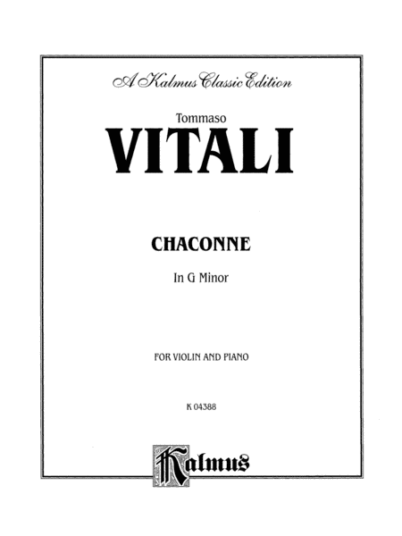 Vitali: Chaconne in G Minor