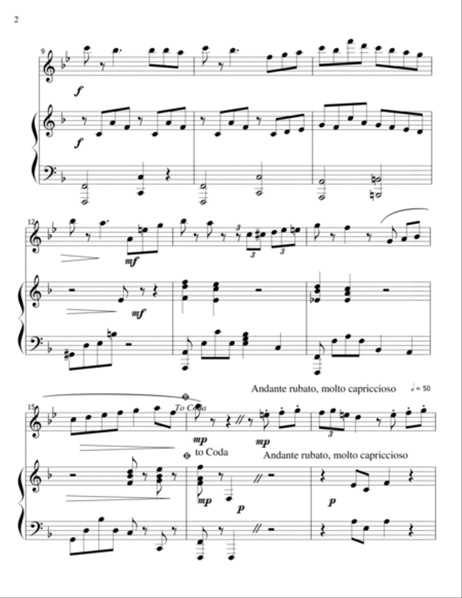 La Lisonjera - alto flute-piano Flute Solo scores gallery preview page 2