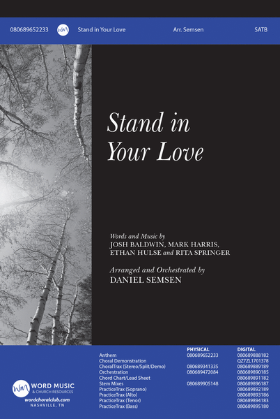 Stand in Your Love - CD Choral Trax