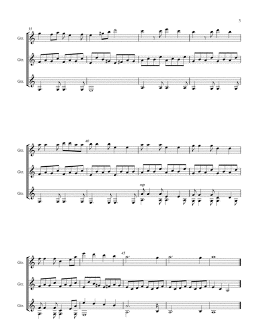 España Guitar Ensemble scores gallery preview page 3
