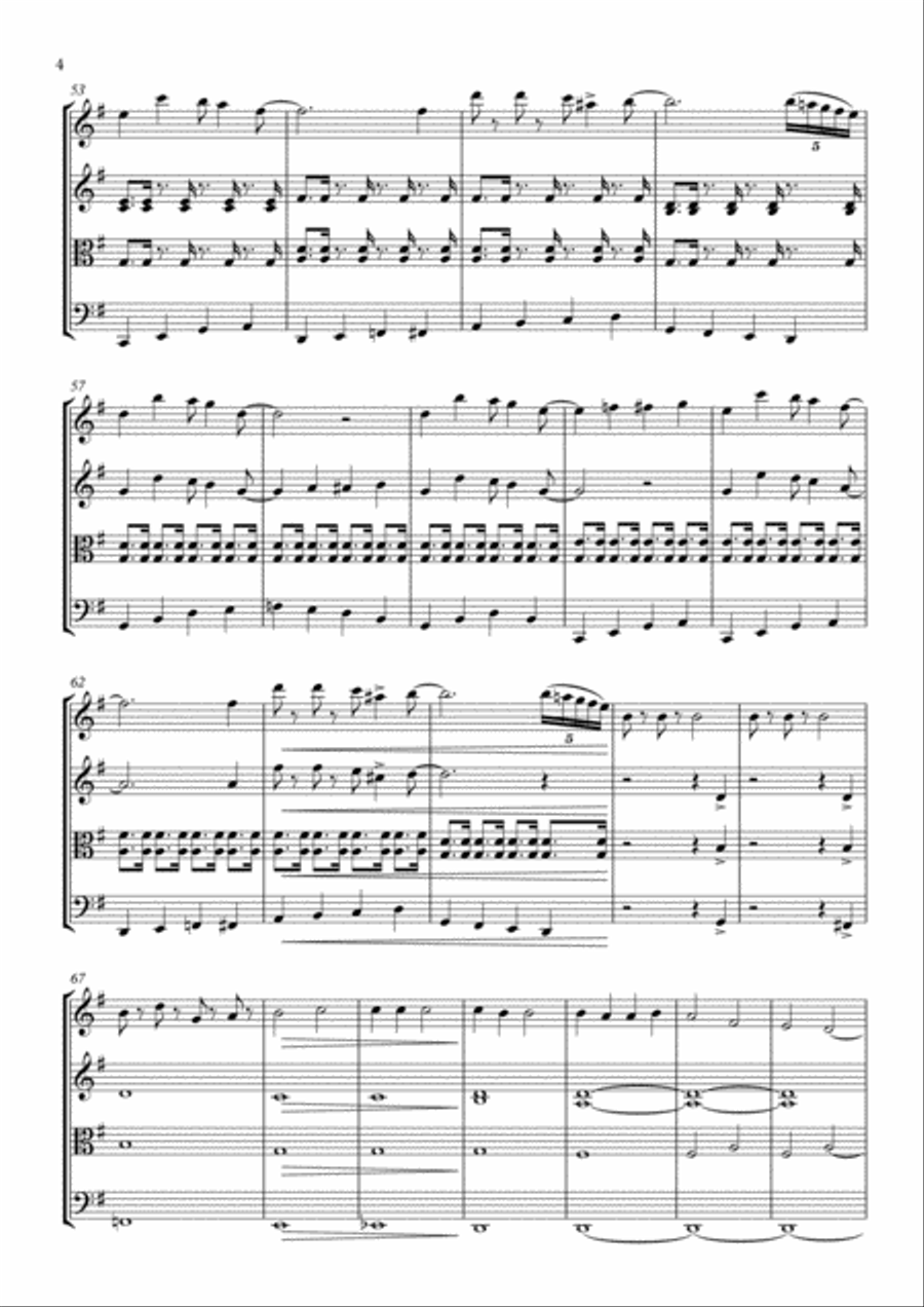 Christmas suite Christmas suite String Quartet scores gallery preview page 5