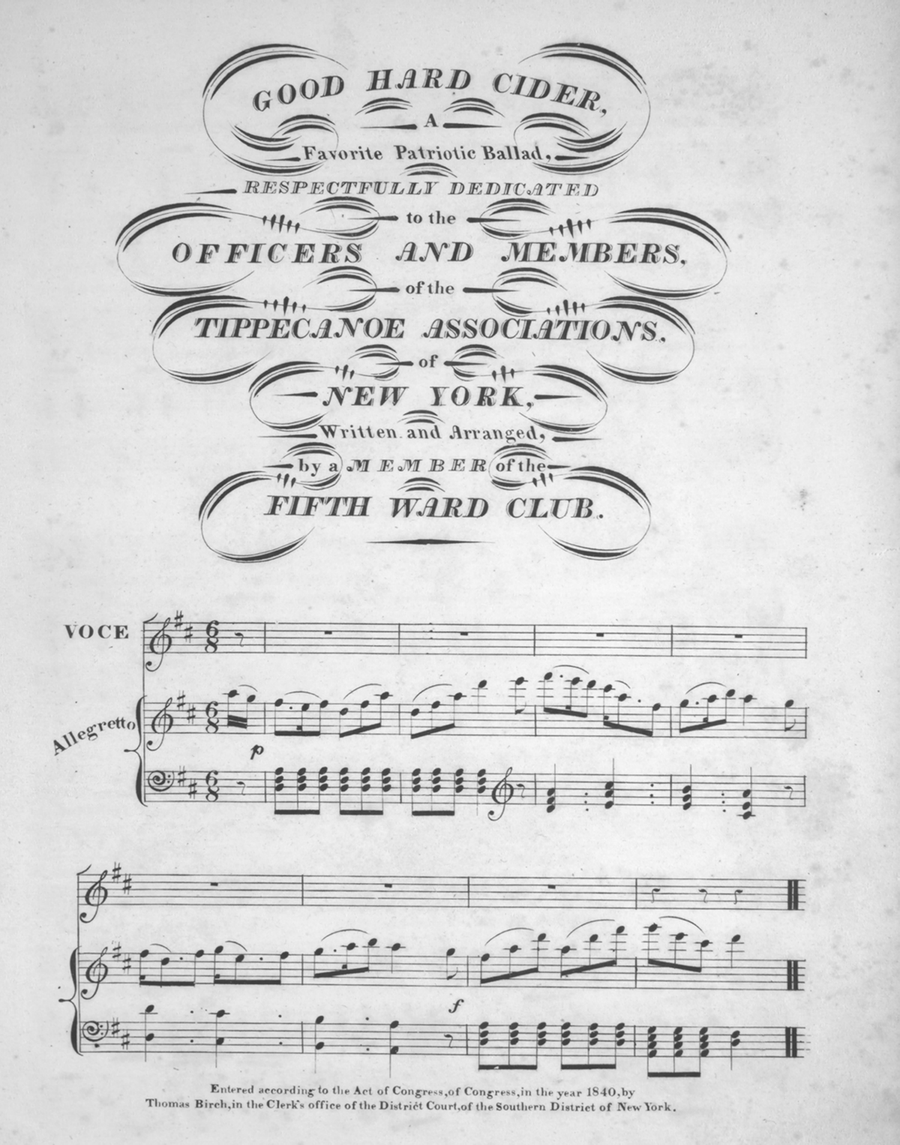 Good Hard Cider, A Favorite Patriotic Ballad