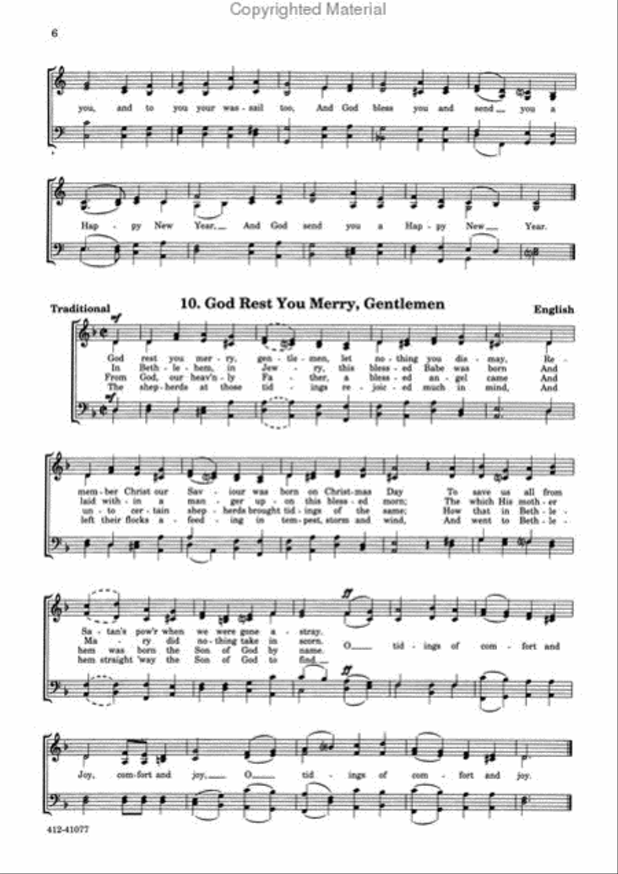 Play A Song Of Christmas (SATB Chorus) 4-Part scores gallery preview page 4