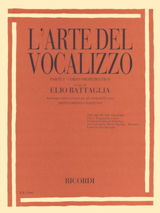 Book cover for The Art of the Vocalise - Part I