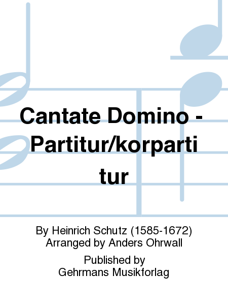 Cantate Domino - Partitur/korpartitur