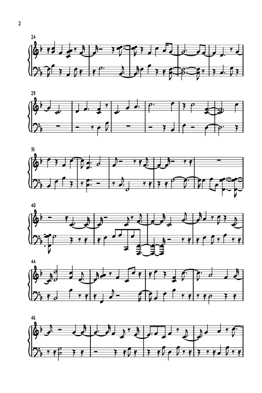 Man Of Sorrows Man Of Sorrows Piano Solo scores gallery preview page 2
