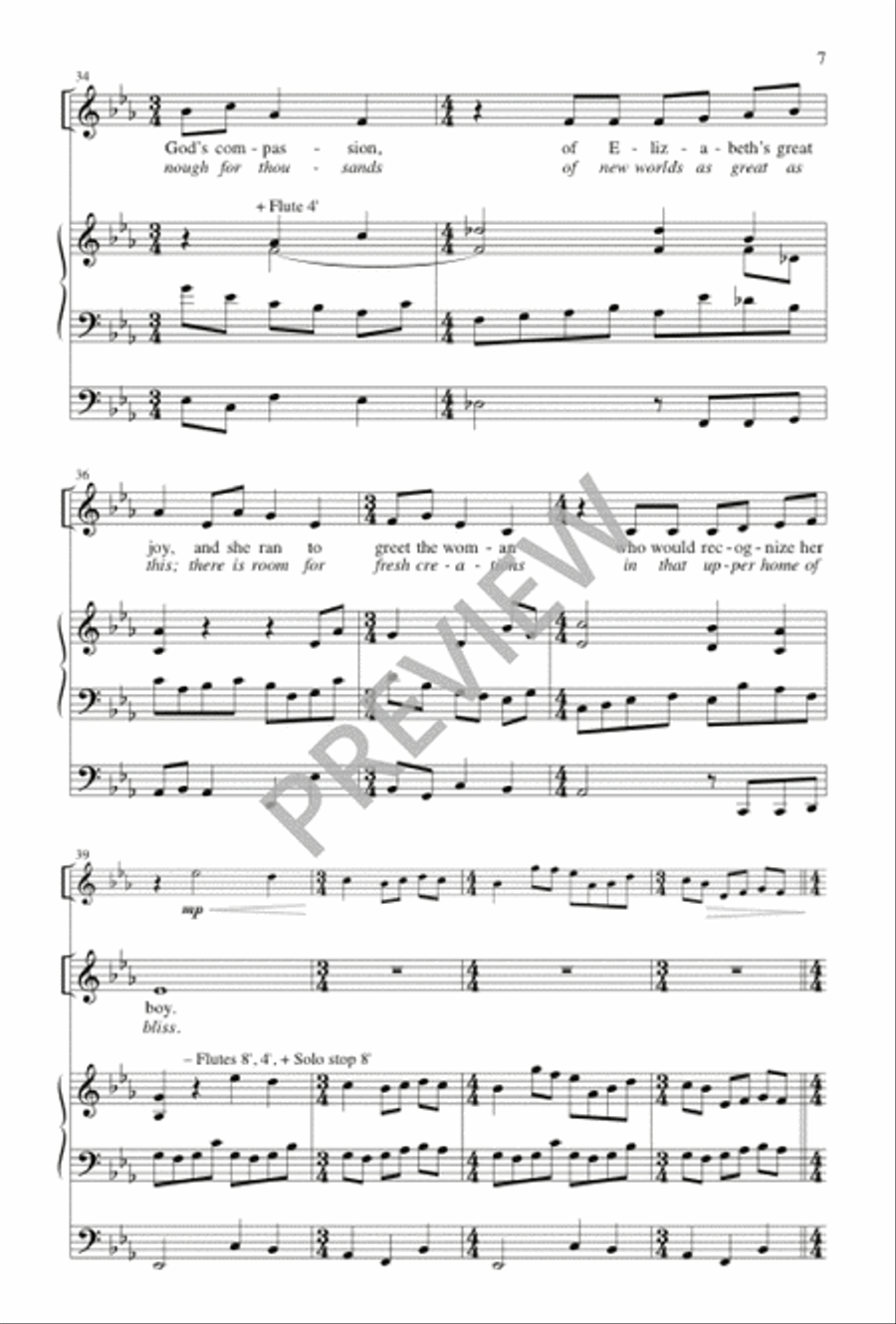 Unexpected and Mysterious 3-Part scores gallery preview page 8