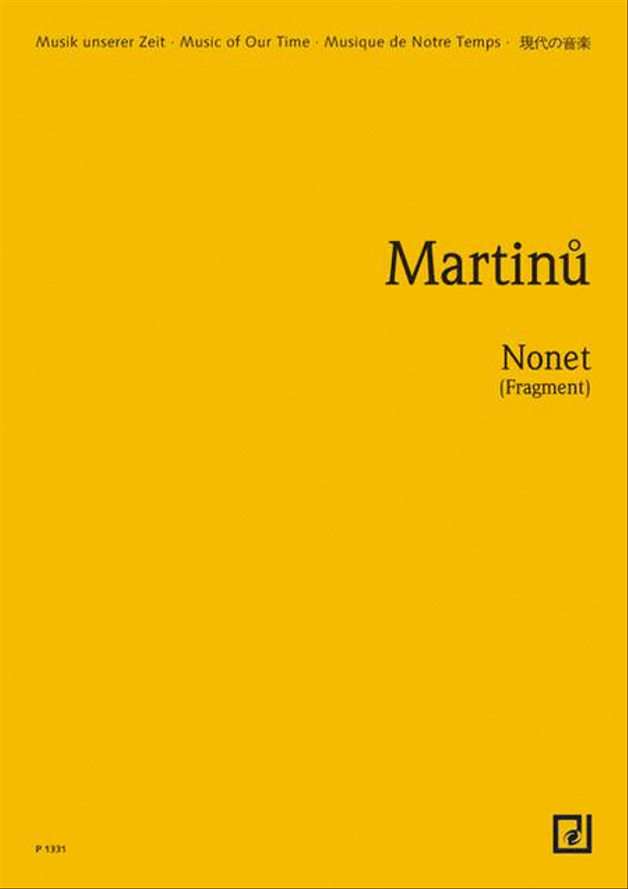 Nonet Piano scores gallery preview page 1