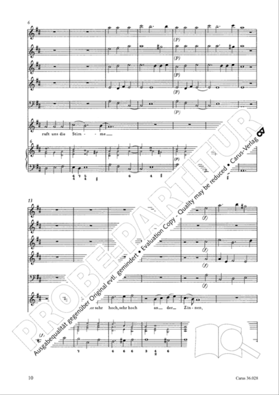 Wake, o wake and hear the voices 3-Part scores gallery preview page 10