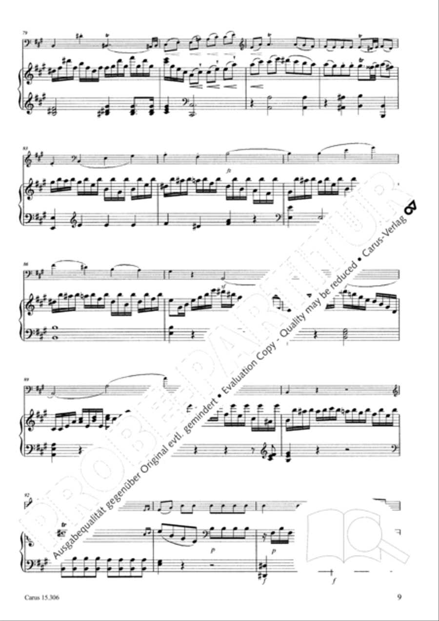 Grand Duo fur Violoncello und Klavier String Duet scores gallery preview page 10