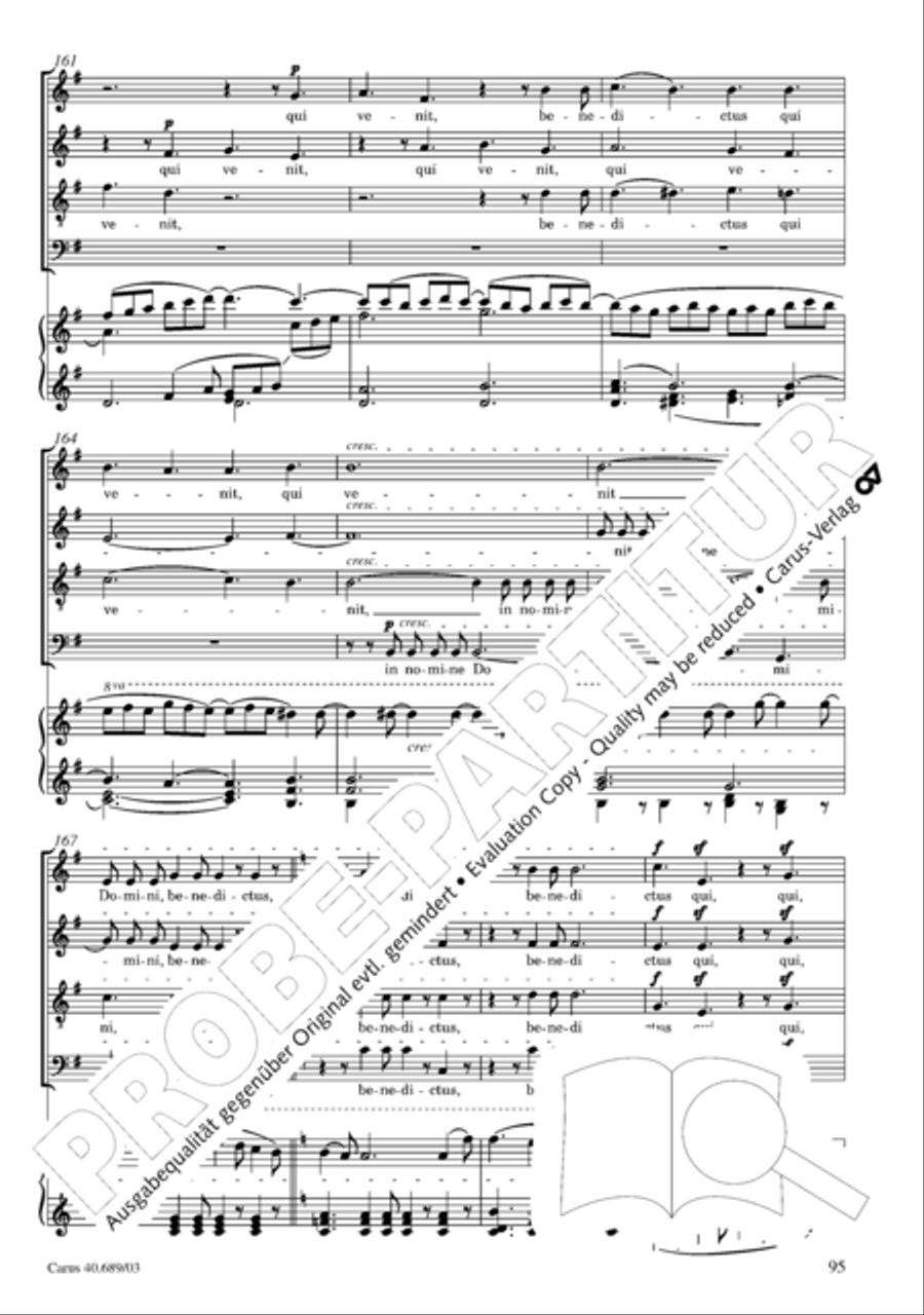 Missa solemnis Missa solemnis 4-Part scores gallery preview page 96