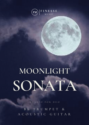 Book cover for Moonlight Sonata for Trumpet in Bb + Acoustic Guitar (duet)
