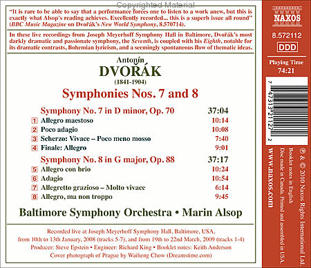 Symphonies Nos. 7 and 8 image number null