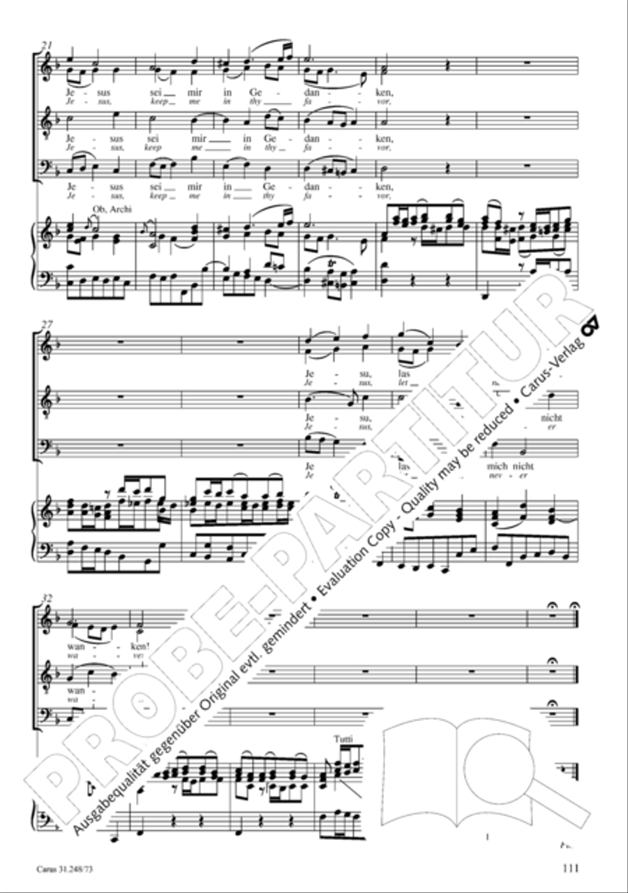 Christmas Oratorio (Weihnachtsoratorium, Teile IV-VI) 4-Part scores gallery preview page 32