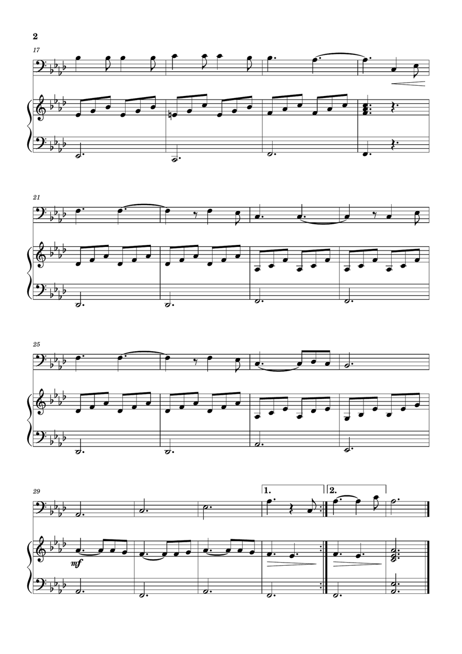 Hallelujah Piano scores gallery preview page 2