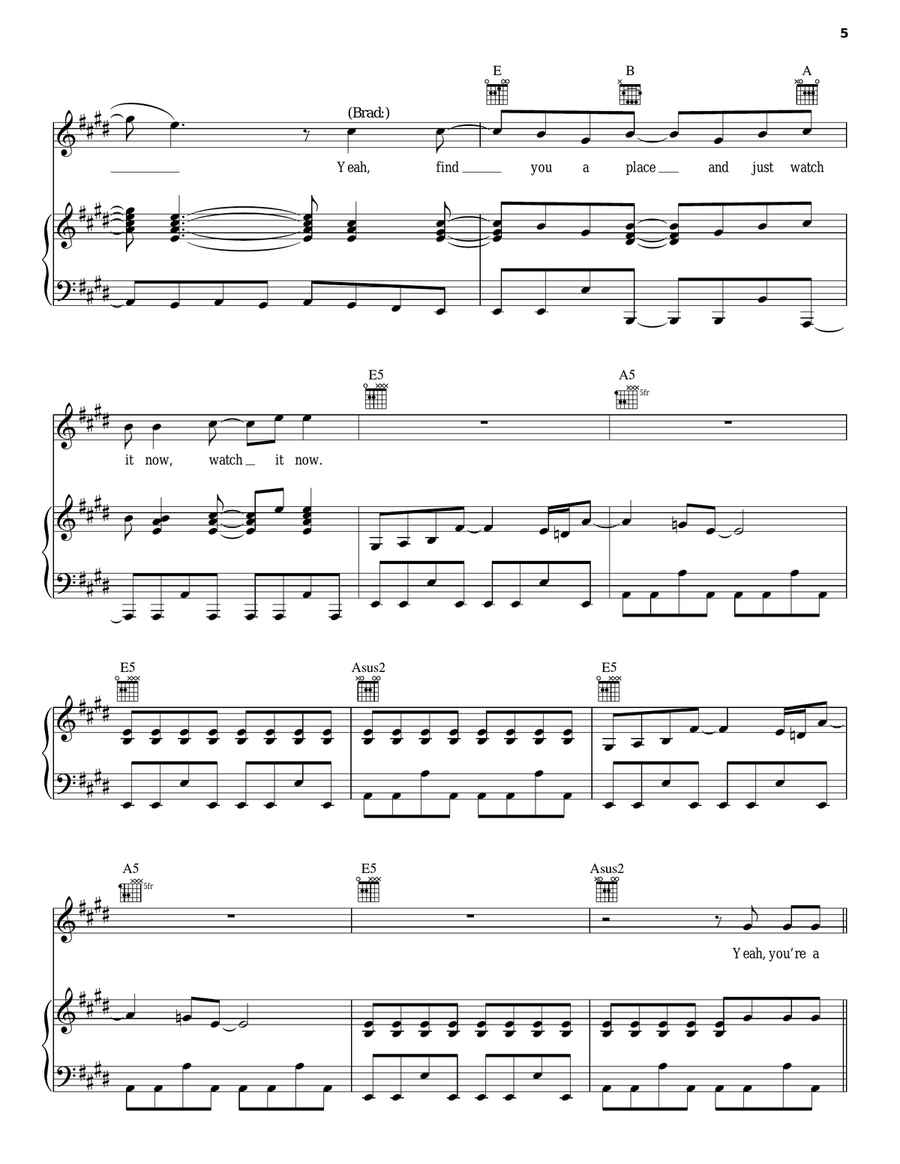 Collision Of Worlds Piano, Vocal, Guitar scores gallery preview page 5