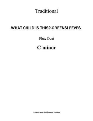 What Child Is This? (Greensleeves) Flute Duet-Score and Parts