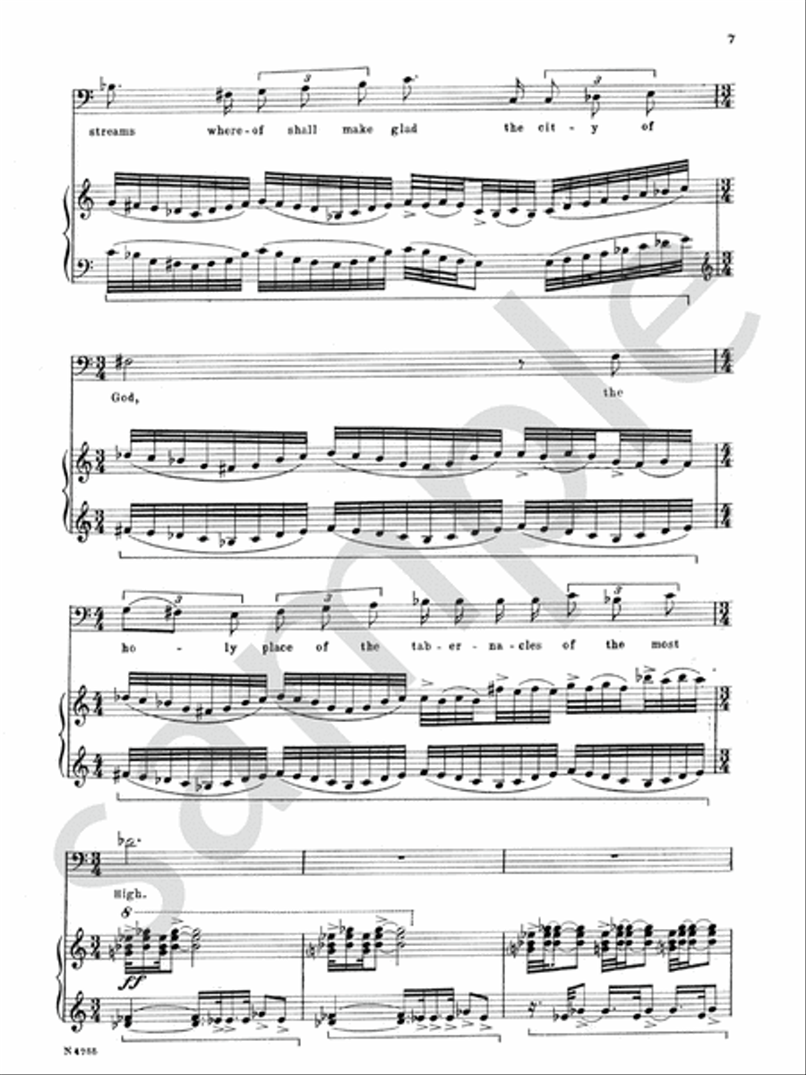 Four Psalms Baritone Voice scores gallery preview page 10
