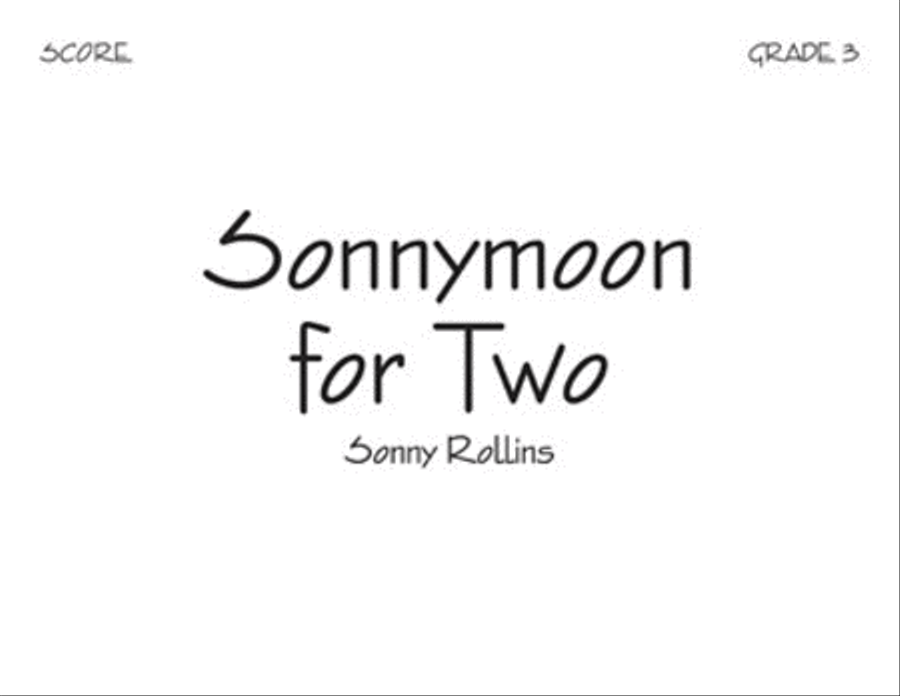 Sonnymoon for Two - Score