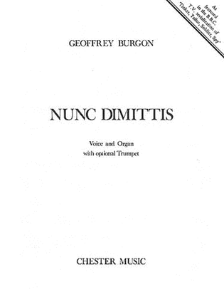 Geoffrey Burgon: Nunc Dimittis