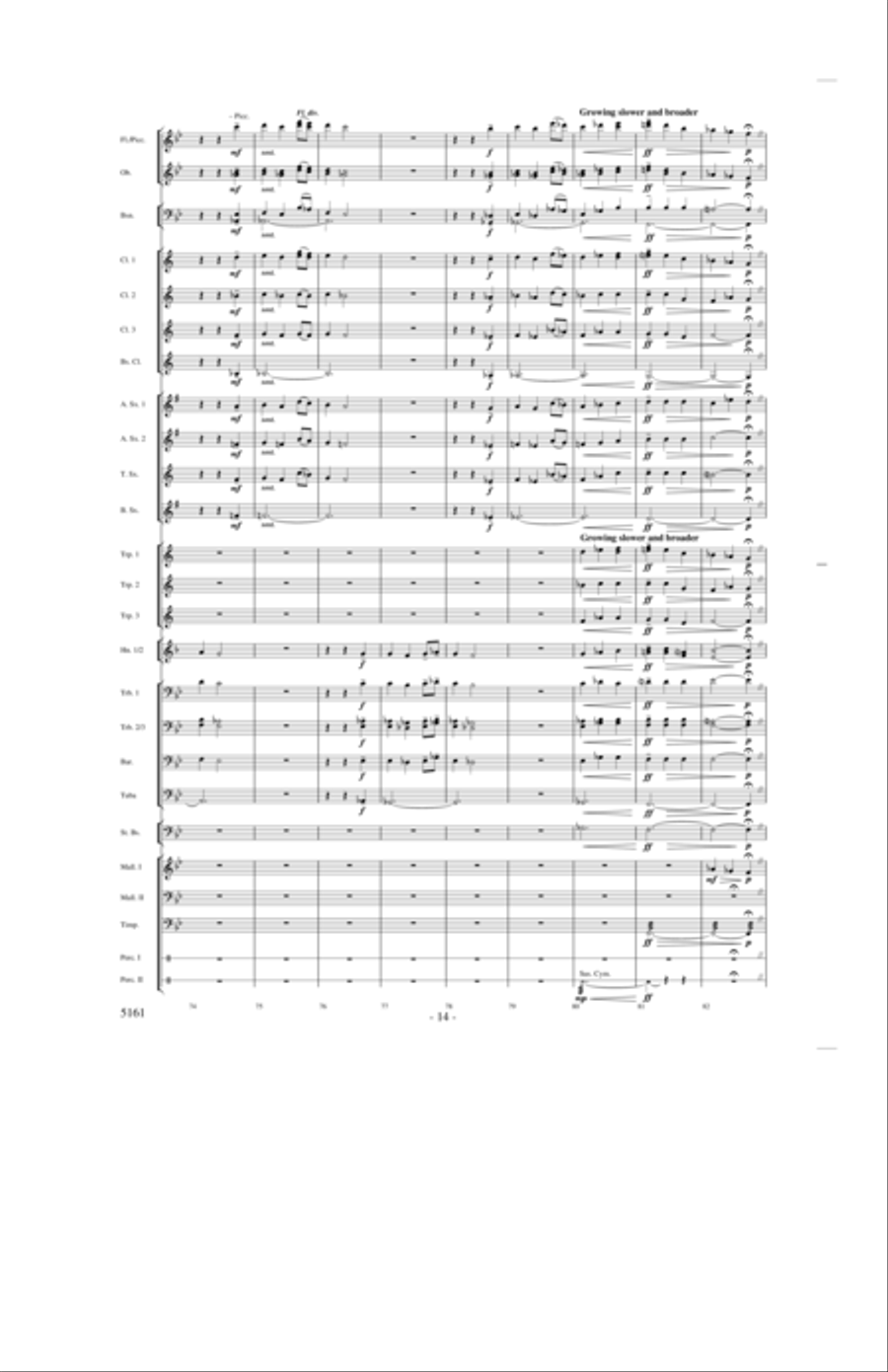 Into the Joy of Spring Concert Band scores gallery preview page 13