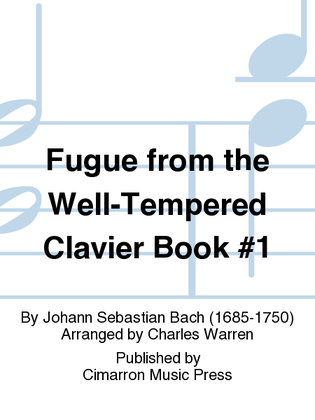 Book cover for Fugue from the Well-Tempered Clavier Book #1
