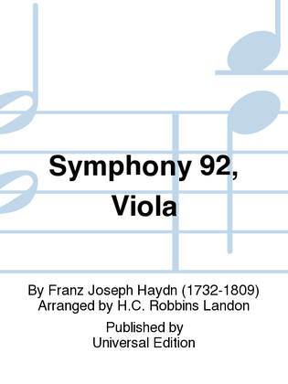 Symphony 92, Viola