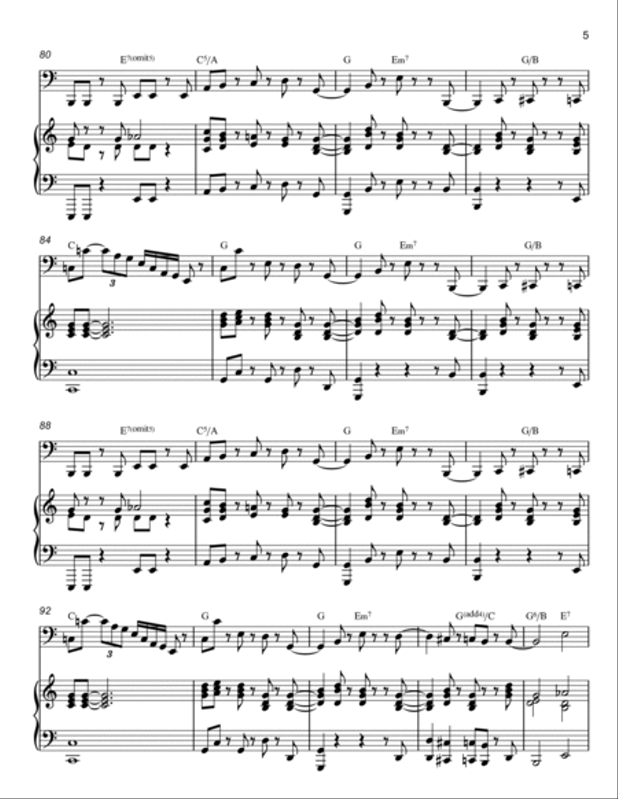 Birdland Piano scores gallery preview page 5