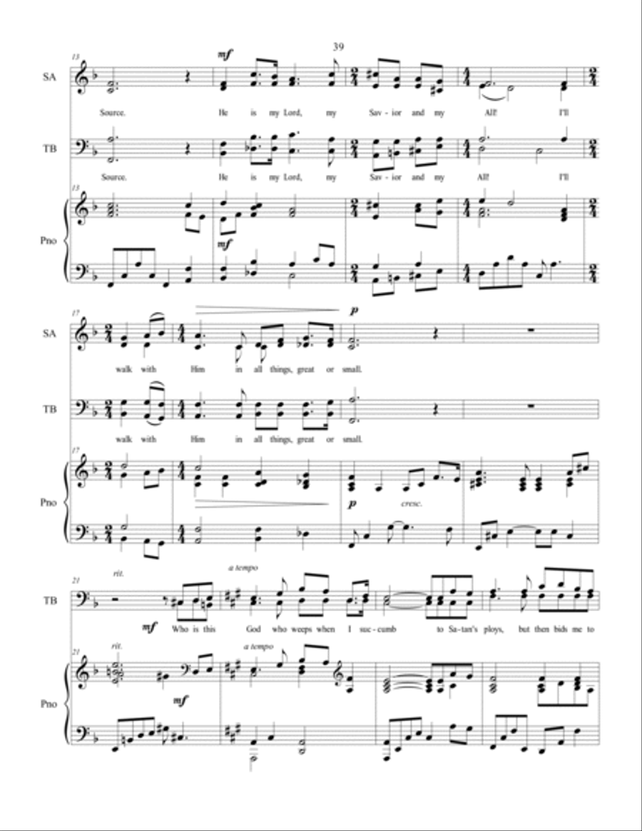 Who Is This God? sacred music for SATB choir 4-Part scores gallery preview page 3