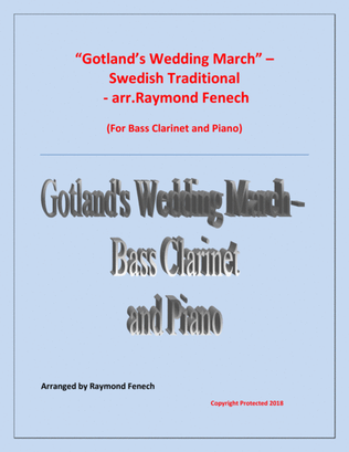 Gotland's Wedding March - Traditional - Bass Clarinet and Piano