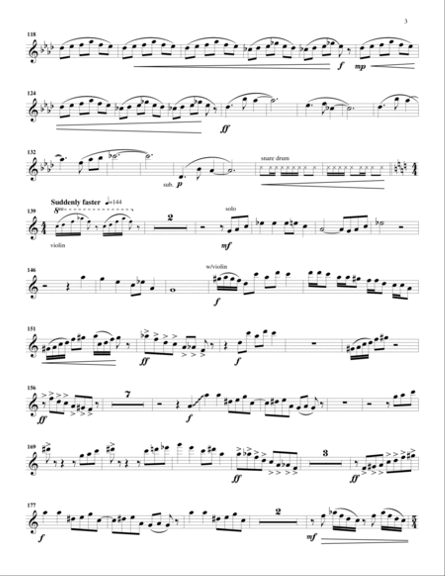 Morceaux de Cirque Chamber Music scores gallery preview page 3