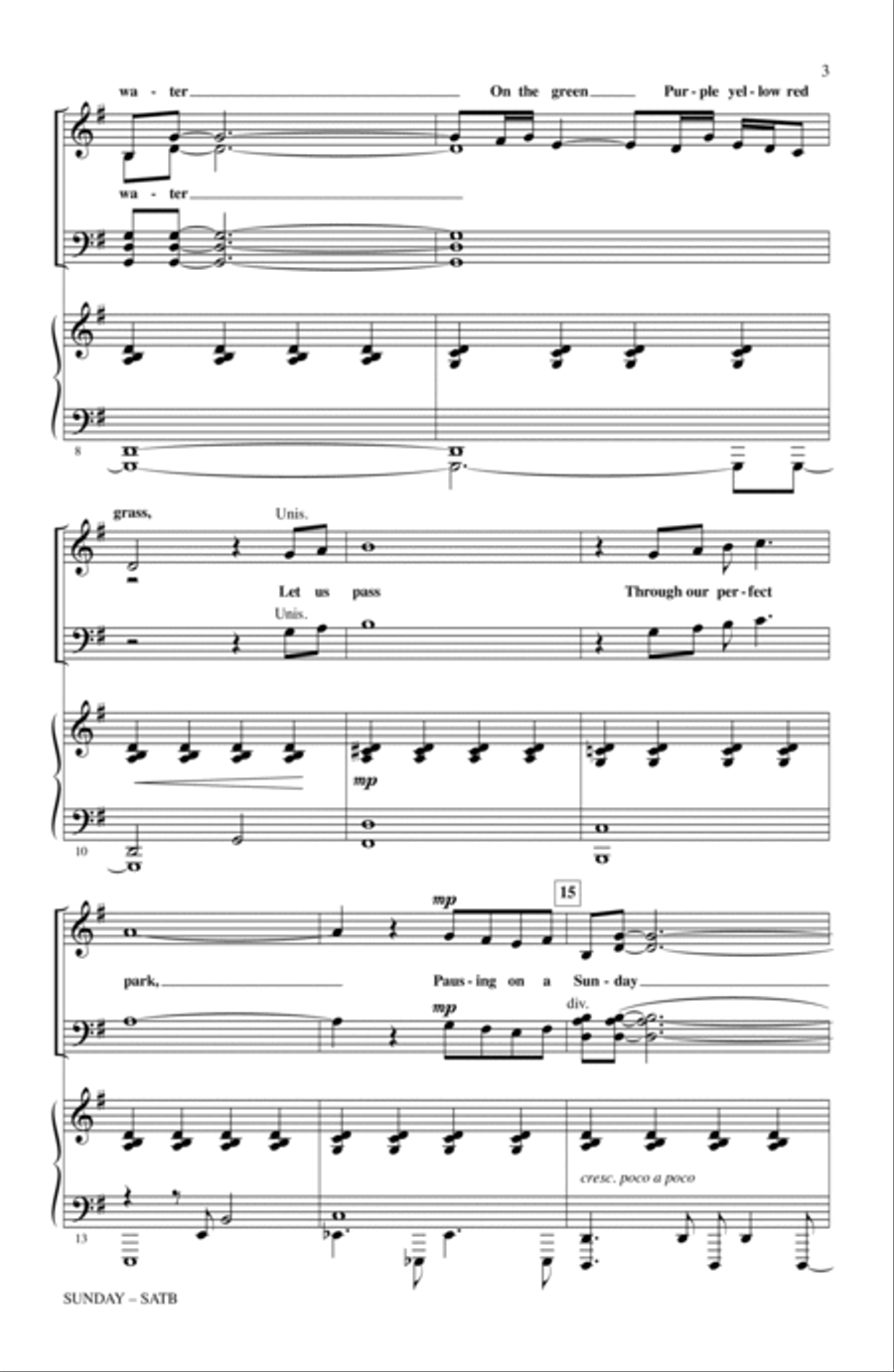 Sunday 4-Part scores gallery preview page 2