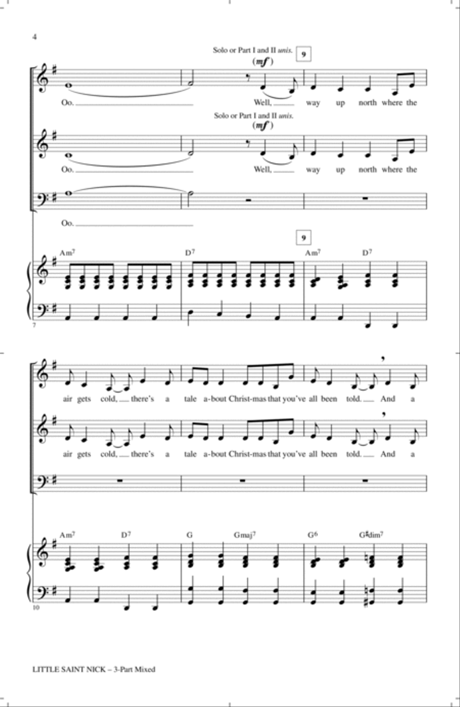 Little Saint Nick (arr. Audrey Snyder) 3-Part scores gallery preview page 2