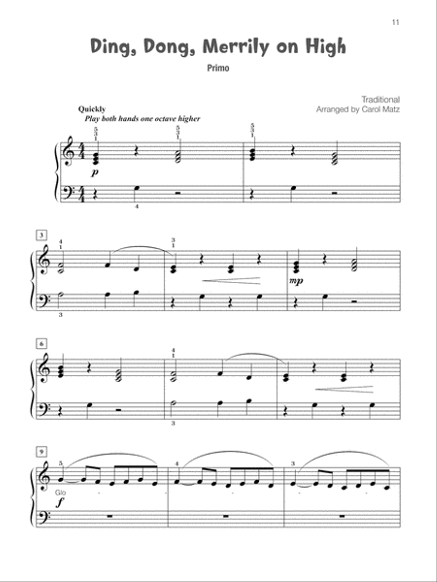 Famous & Fun Christmas Duets, Book 3 Small Ensemble scores gallery preview page 12
